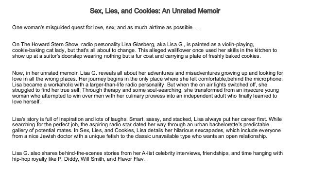 Sex, Lies, and Cookies: An Unrated Memoir